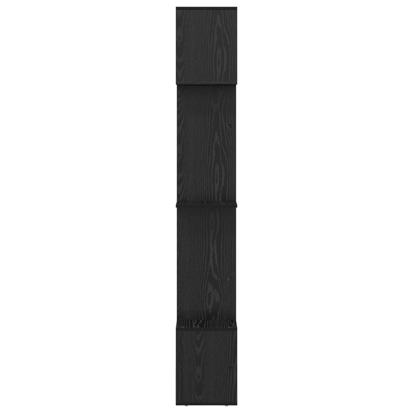 Bogskab 9 niveauer 92 x 29 x 188 cm Konstrueret træ Sort eg
