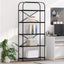 Bogreol Sort eg 80 x 30 x 183 cm Konstrueret træ