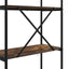 Bogreol 5 niveauer 80 x 30 x 183 cm Konstrueret træ Røget eg