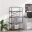 Bogreol Sort eg 80 x 30 x 146 cm Konstrueret træ