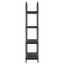Bogreol Sort eg 80 x 30 x 146 cm Konstrueret træ