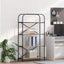 Bogreol 4 niveauer 80 x 30 x 146 cm Konstrueret træ Sonoma eg