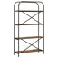 Bogreol 4 niveauer 80 x 30 x 146 cm Konstrueret træ Røget eg
