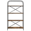 Bogreol 4 niveauer 80 x 30 x 146 cm Konstrueret træ Røget eg