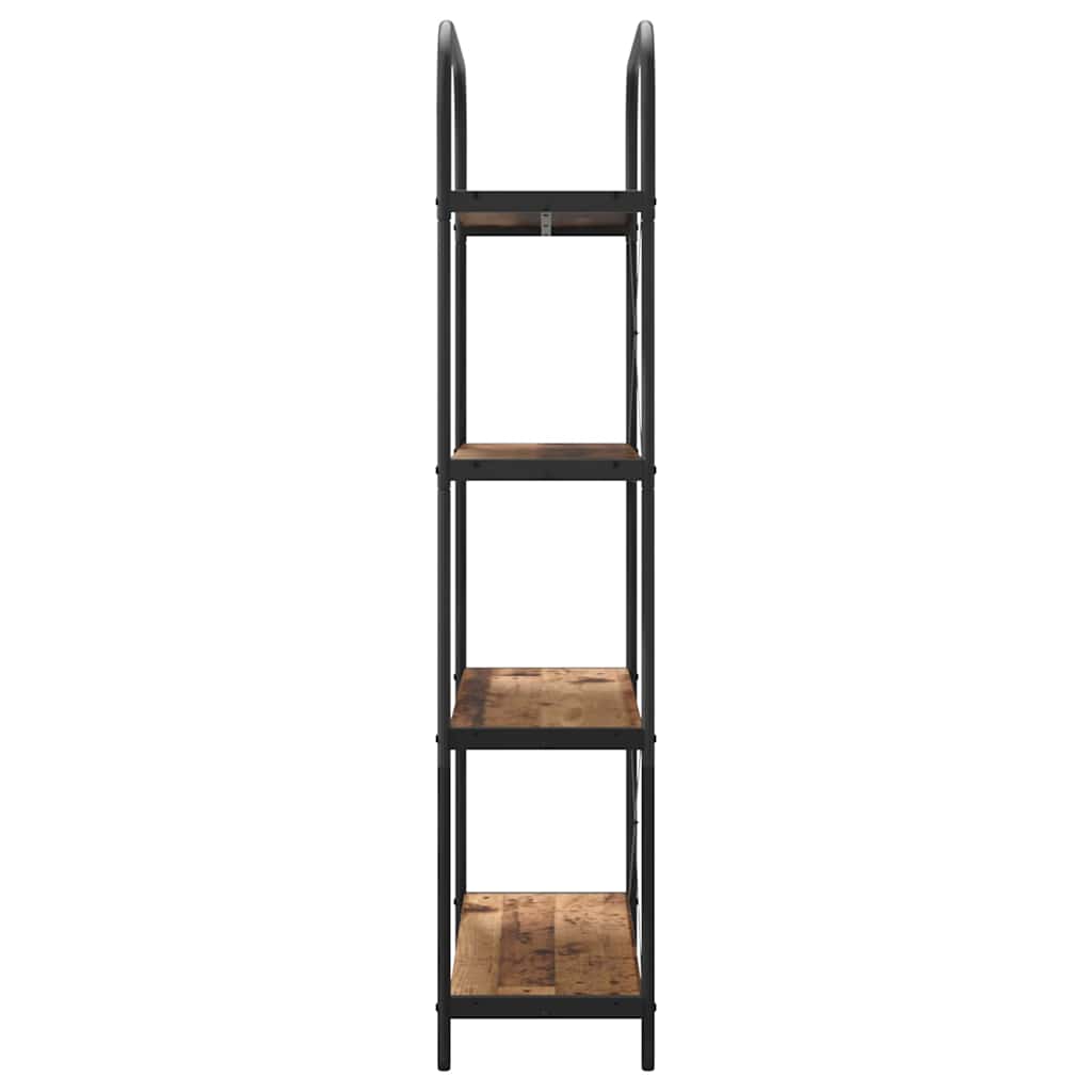 Bogreol Gammelt træ 80 x 30 x 146 cm Konstrueret træ