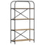 Bogreol 4 niveauer 80 x 30 x 146 cm Konstrueret træ