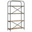 Bogreol 4 niveauer 80 x 30 x 146 cm Konstrueret træ