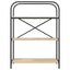 Bogreol 3 niveauer 80 x 30 x 109 cm Konstrueret træ Sonoma eg