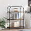 Bogreol 3 niveauer 80 x 30 x 109 cm Konstrueret træ Røget eg