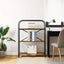 Bogreol 3 niveauer 80 x 30 x 109 cm Konstrueret træ Røget eg