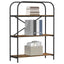Bogreol 3 niveauer 80 x 30 x 109 cm Konstrueret træ Røget eg