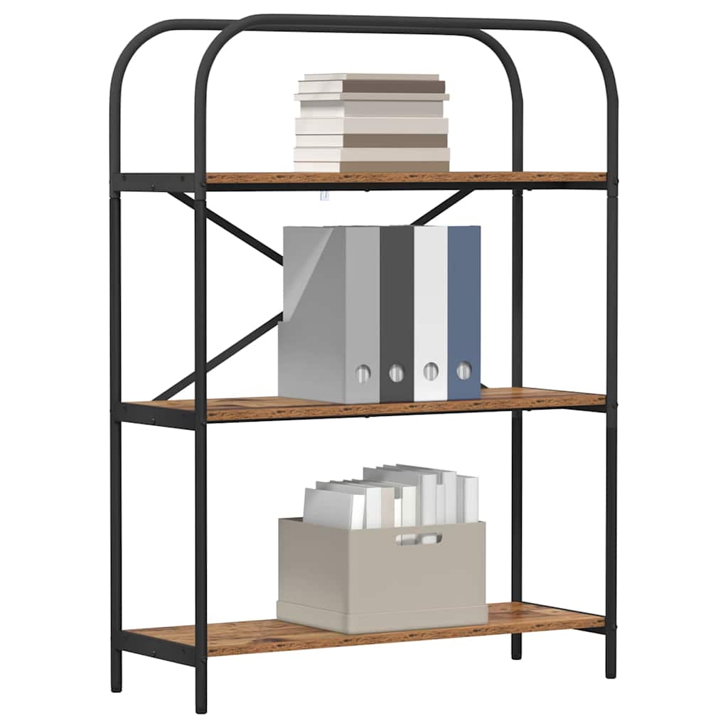 Bogreol Gammelt træ 80 x 30 x 109 cm Konstrueret træ