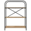 Bogreol 3 niveauer 80 x 30 x 109 cm Konstrueret træ
