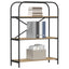 Bogreol 3 niveauer 80 x 30 x 109 cm Konstrueret træ