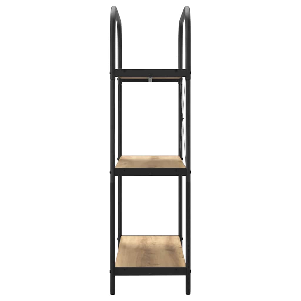 Bogreol 3 niveauer 80 x 30 x 109 cm Konstrueret træ