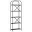 Bogreol 5 niveauer 60 x 30 x 183 cm Konstrueret træ Sort eg