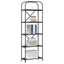 Bogreol 5 niveauer 60 x 30 x 183 cm Konstrueret træ Sort eg