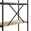 Bogreol 5 niveauer 60 x 30 x 183 cm Konstrueret træ Sonoma eg