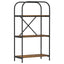 Bogreol Røget eg 60 x 30 x 109 cm Konstrueret træ