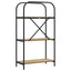 Bogreol 3 niveauer 60 x 30 x 109 cm Konstrueret træ