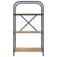Bogreol 3 niveauer 60 x 30 x 109 cm Konstrueret træ