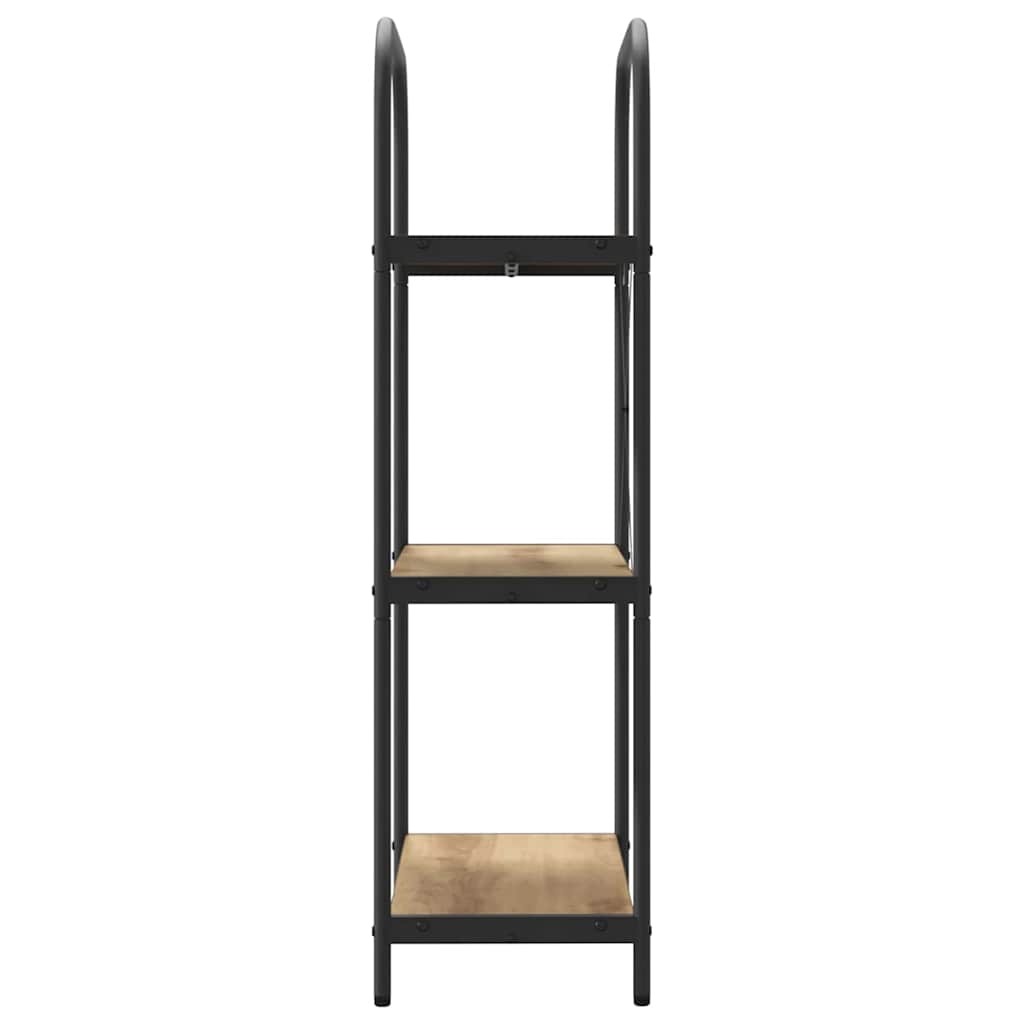 Bogreol 3 niveauer 60 x 30 x 109 cm Konstrueret træ