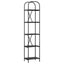 Bogreol 5 niveauer 40 x 30 x 183 cm Konstrueret træ Sort eg
