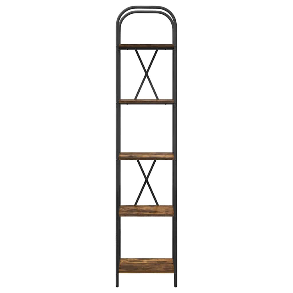 Bogreol Røget eg 40 x 30 x 183 cm Konstrueret træ