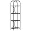 Bogreol Sort eg 40 x 30 x 146 cm Konstrueret træ