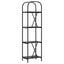 Bogreol Sort eg 40 x 30 x 146 cm Konstrueret træ