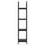 Bogreol 4 niveauer 40 x 30 x 146 cm Konstrueret træ Sort eg