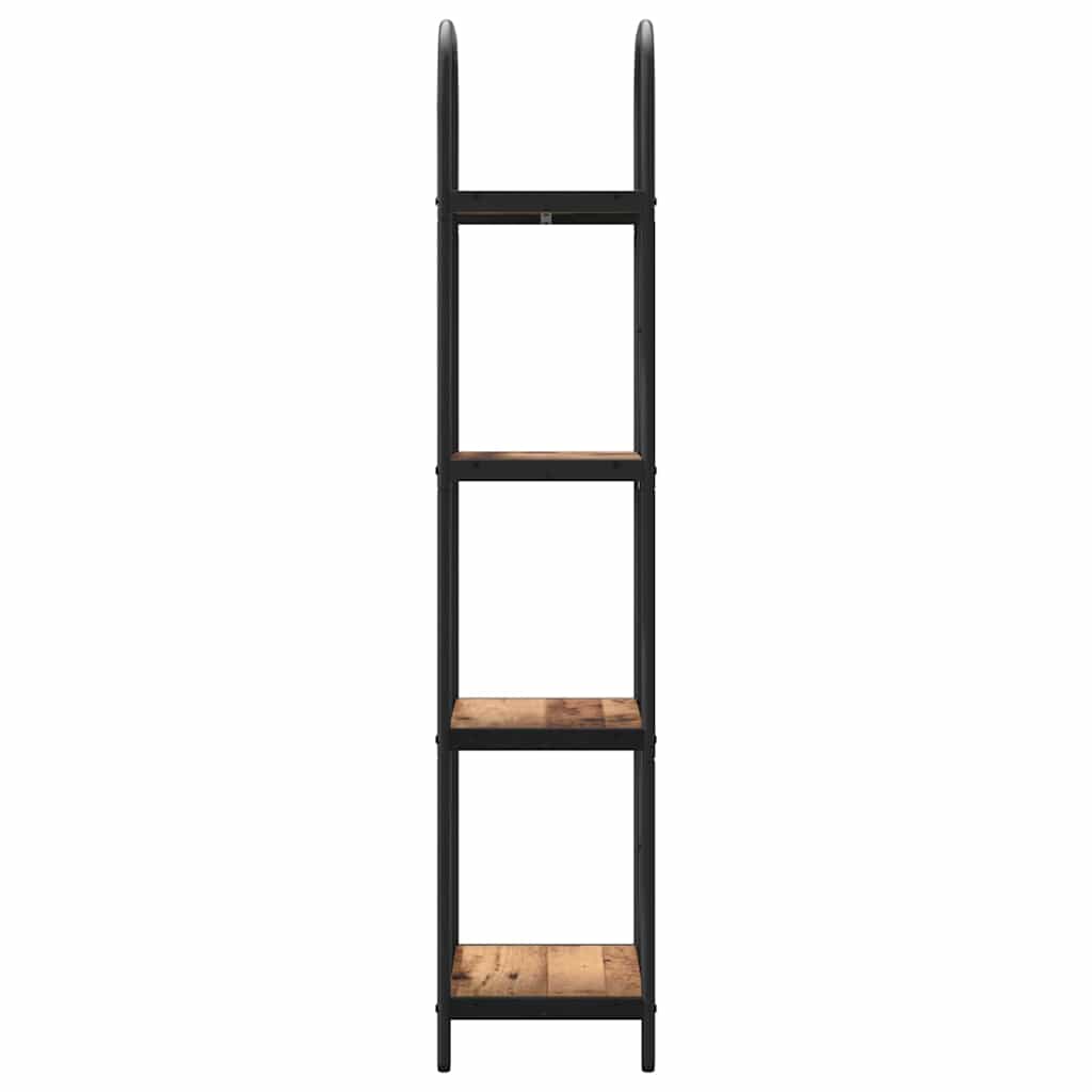 Bogreol Gammelt træ 40 x 30 x 146 cm Konstrueret træ