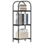 Bogreol Sort eg 40 x 30 x 109 cm Konstrueret træ
