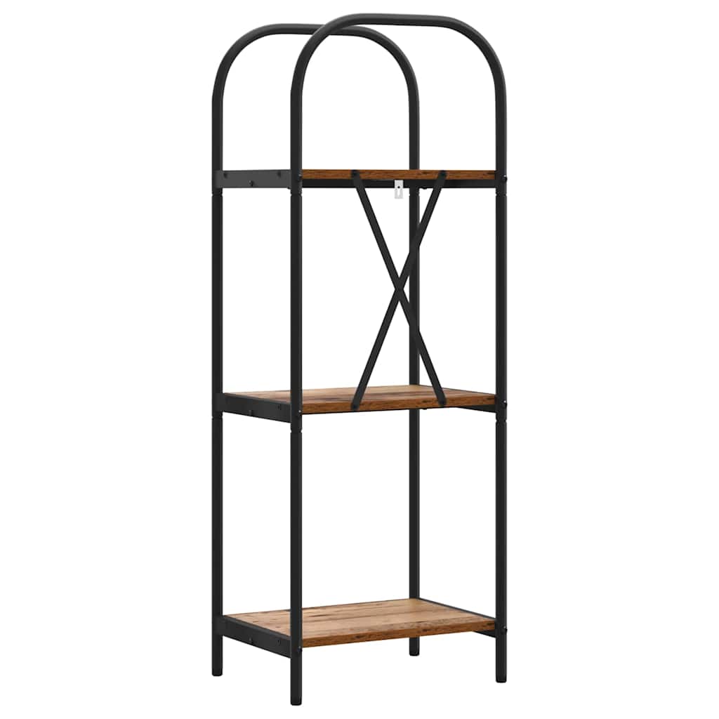 Bogreol Gammelt træ 40 x 30 x 109 cm Konstrueret træ