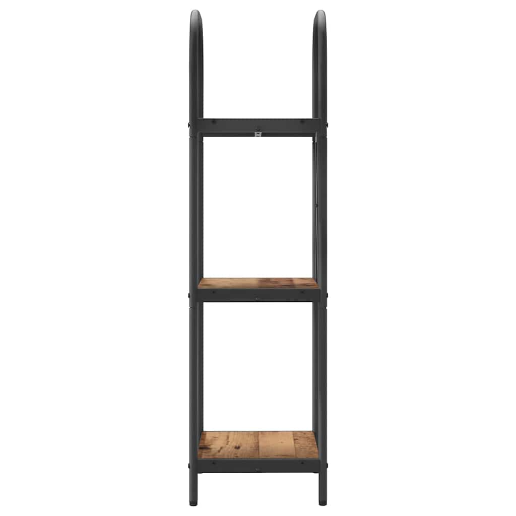 Bogreol Gammelt træ 40 x 30 x 109 cm Konstrueret træ