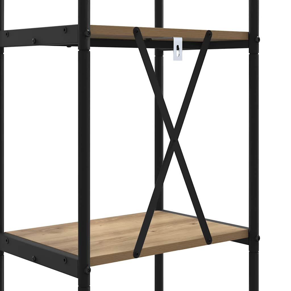 Bogreol 3 niveauer 40 x 30 x 109 cm Konstrueret træ