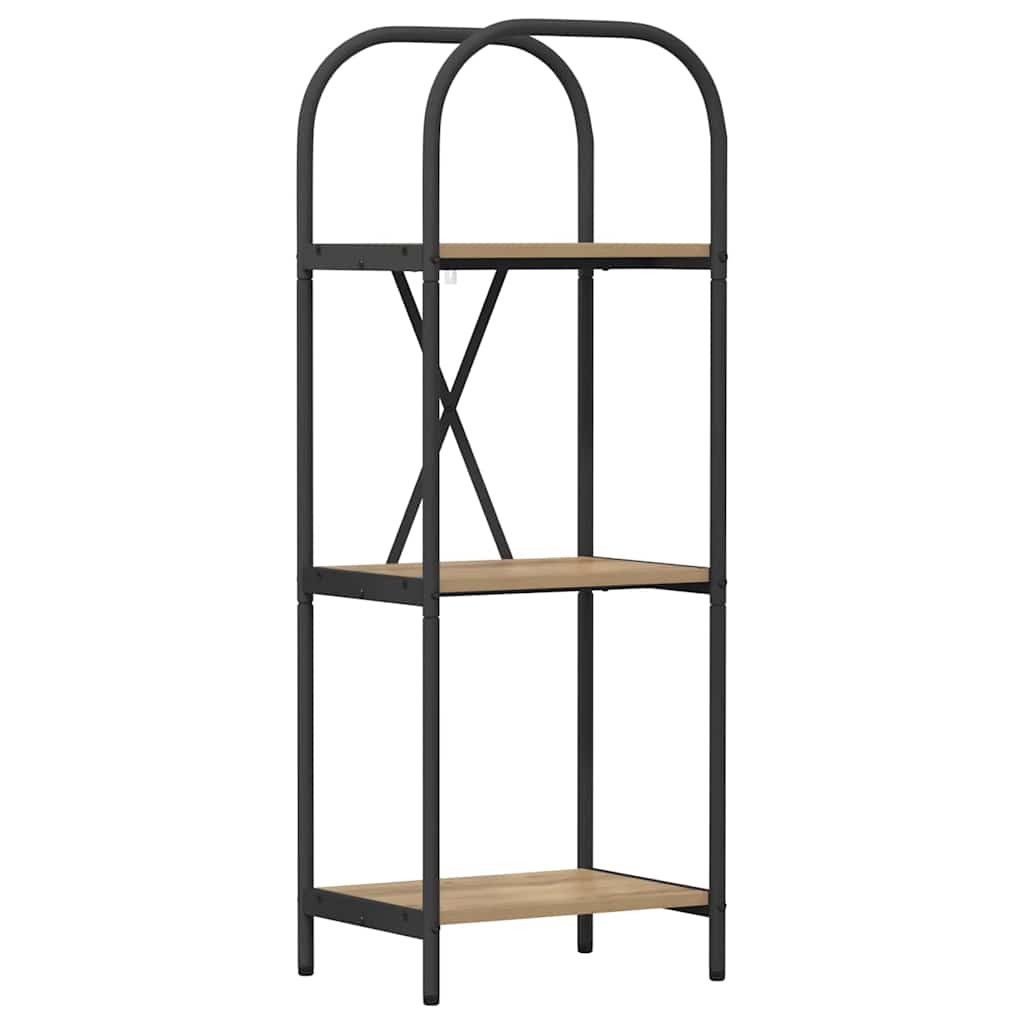 Bogreol 3 niveauer 40 x 30 x 109 cm Konstrueret træ
