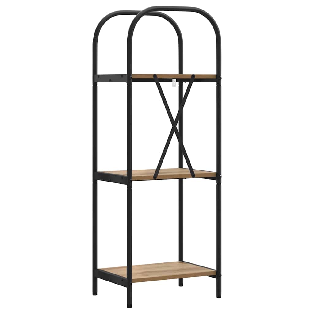 Bogreol 3 niveauer 40 x 30 x 109 cm Konstrueret træ
