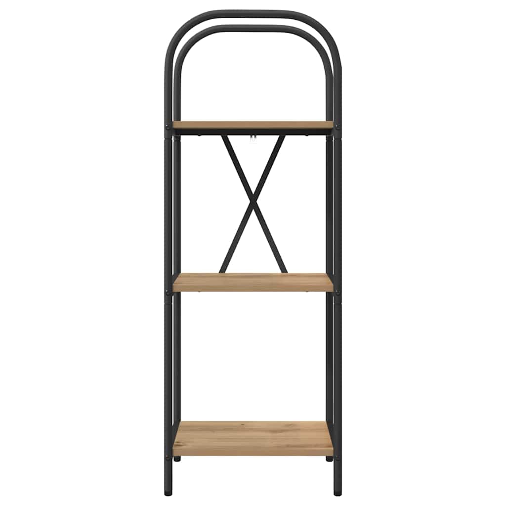 Bogreol 3 niveauer 40 x 30 x 109 cm Konstrueret træ