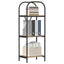 Bogreol 3 niveauer 40 x 30 x 109 cm Konstrueret træ
