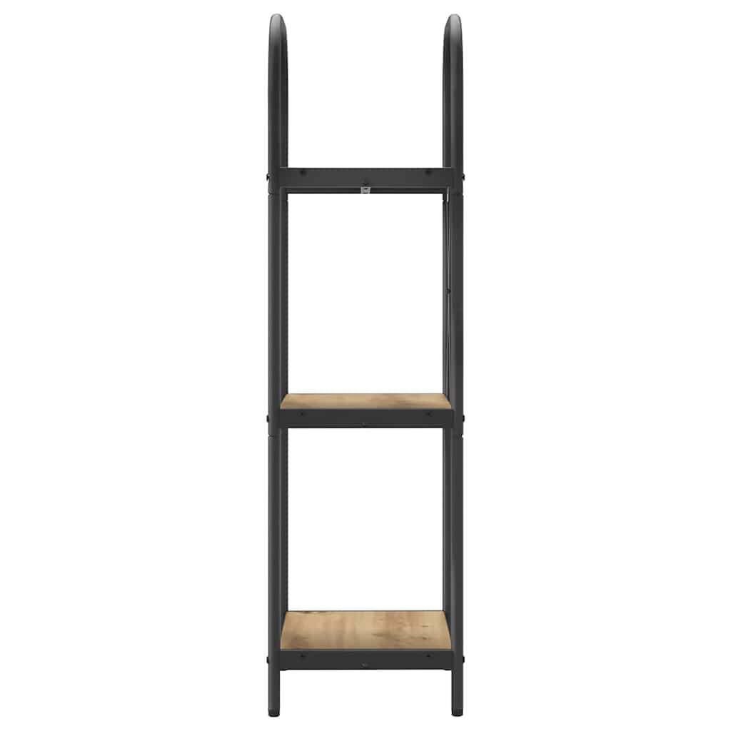 Bogreol 3 niveauer 40 x 30 x 109 cm Konstrueret træ