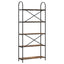 Bogreol 5 niveauer 80 x 30 x 183 cm Konstrueret træ Røget eg