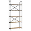Bogreol 5 niveauer 80 x 30 x 183 cm Konstrueret træ