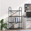 Bogreol Sort eg 80 x 30 x 146 cm Konstrueret træ