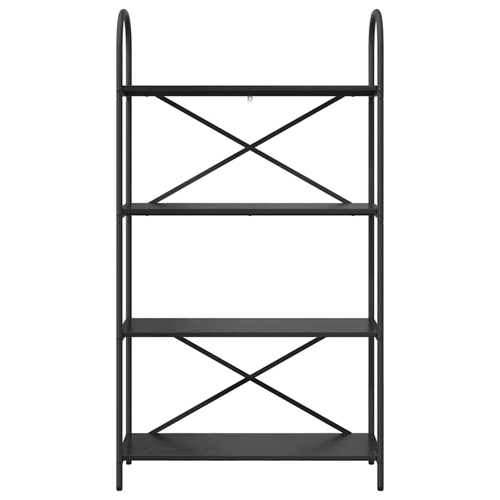 Bogreol Sort eg 80 x 30 x 146 cm Konstrueret træ