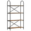Bogreol Røget eg 80 x 30 x 146 cm Konstrueret træ