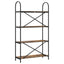 Bogreol Røget eg 80 x 30 x 146 cm Konstrueret træ