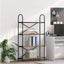 Bogreol 4 niveauer 80 x 30 x 146 cm Konstrueret træ
