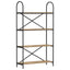 Bogreol 4 niveauer 80 x 30 x 146 cm Konstrueret træ