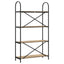 Bogreol 4 niveauer 80 x 30 x 146 cm Konstrueret træ